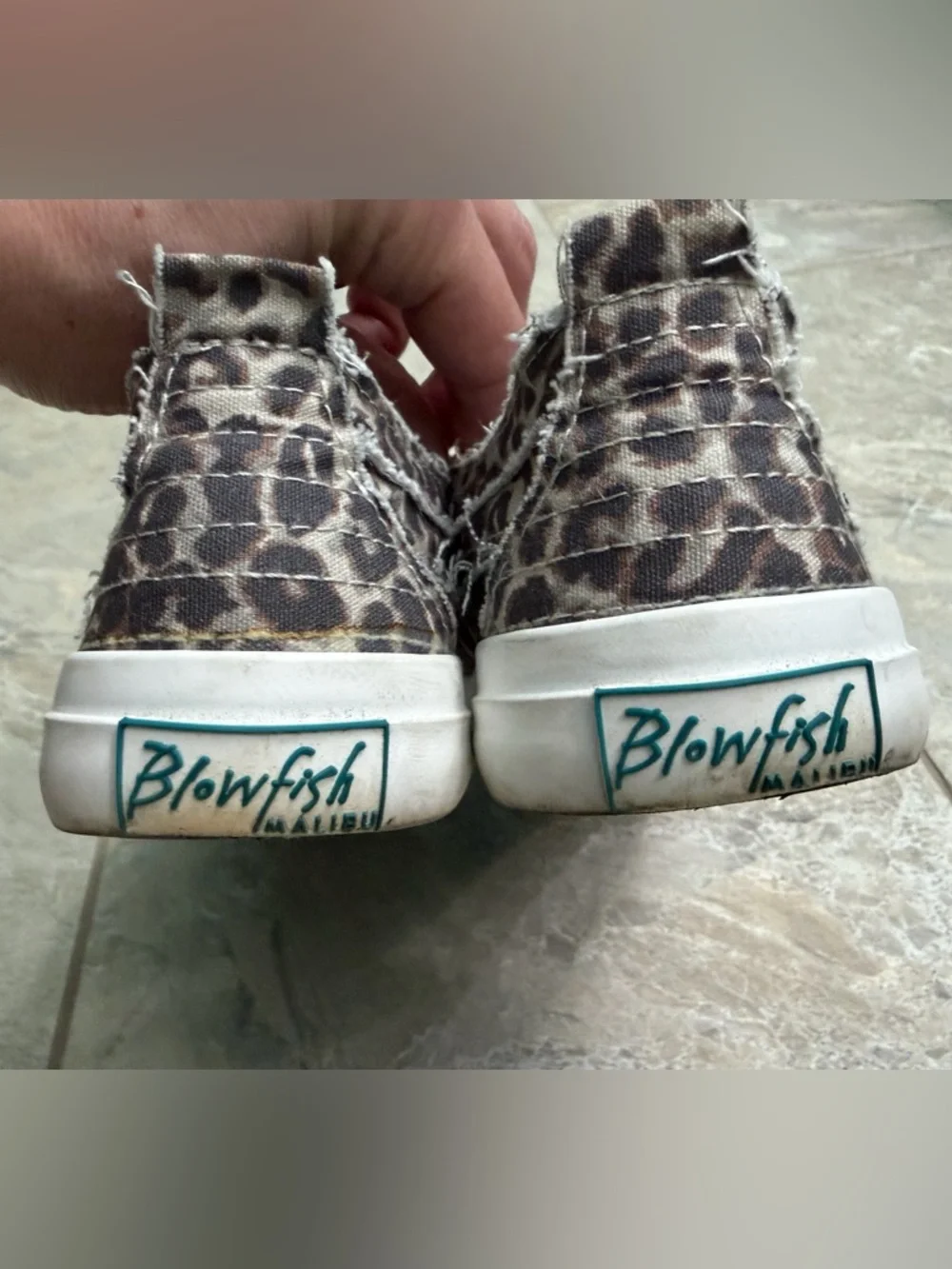 Women’s Blowfish Malibu Animal Leopard Print Canvas Sneakers - Picture 11 of 12